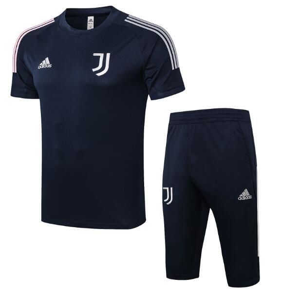 Juventus Navy Training Kits Capri Pants with Shirt 2020/21